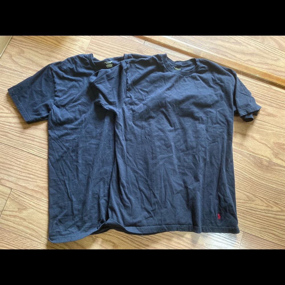 X2 polo Ralph Lauren black tees